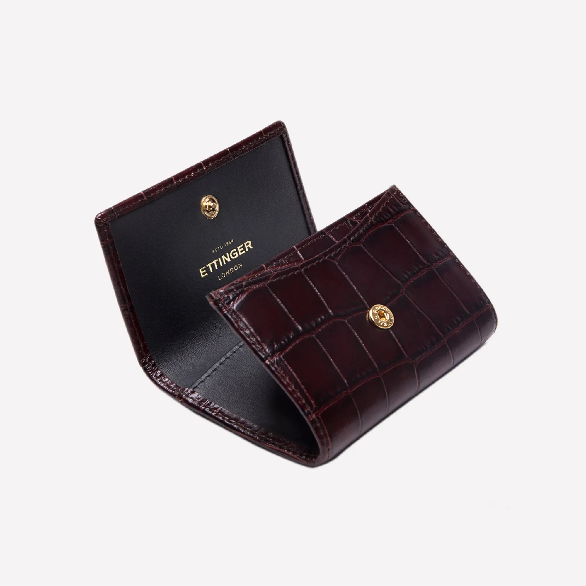Croco Coin Purse with Card Pocket